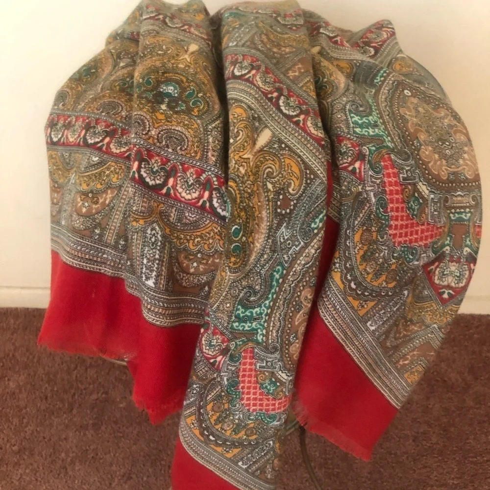 JP Collection multi rust scarf. - Picture 2 of 2